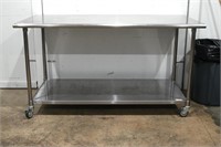 STAINLESS STEEL PREP TABLE