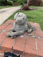 CEMENT DOG W/ BONE