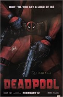 Signed Deadpool Ryan Reynolds Poster