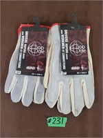 2X New bob and dale roper leather gloves size S