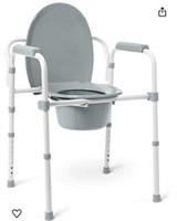 Medline 3-in-1 Steel Bedside Commode