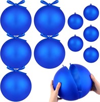 10 Pcs XL Shiny Ornaments (Blue)