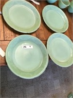 (4) Jade-ite Dinner Plates (9" Diameter)