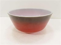 FireKing Red and Black Mixing Bowl