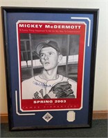Mickey Mac Dermott Framed Autographed Photo No