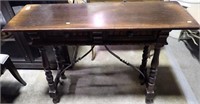 CARVED SOFA TABLE 45x15x32