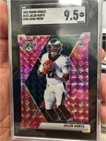 2020 Jalen Hurts panini mosaic rc SGC 9.5