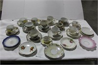 Large Lot of Cups & Saucers