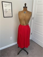 Vtg Pendleton Red Wool Skirt