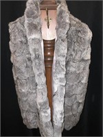 Women’s Medium Grey Fur Coat