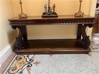 Regency Rosewood Console Table with Canted