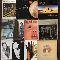 12 Rock Record LPs Queen, Pink Floyd, etc
