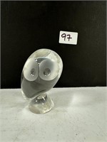 Stueben Crystal Owl 5" H