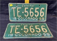 Colorado plate1959
