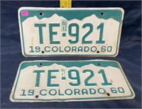 Colorado plates 1960