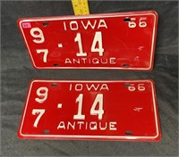 Iowa plate 1966
