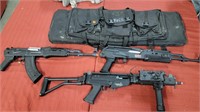 VERY REAL FEELING AIRSOFT GUN LOT WITH BAG