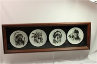 Lot of 4 Framed Perillo Plates