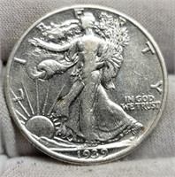 1939 W. Liberty Half Dollar XF