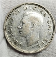 1944 G. Britain Silver 1 Shilling George VI