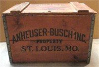 "AS IS" Anheuser-Busch Wood Box