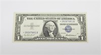 1957 $1 SILVER CERT - STAR NOTE - UNCIRCULATED