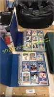 Binders of Baseball cards