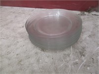 Bid X 10: Clear 9" Restaurant Dinner Plates