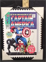 2009 Marvel Comics Captain America Sign