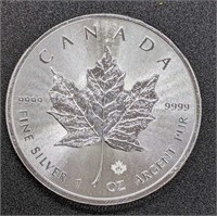 2016 Canadian 1 Oz. Fine Silver Maple