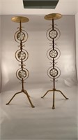 Two Tall Candle Holders