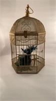 Bird Cage with Small Peacock