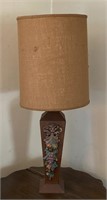 Vintage fruit Decor wood lamp 40" tall