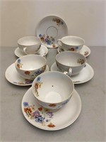 Teacups & Saucers (Made in Occupied Japan)