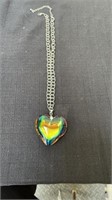 18” heart pendent necklace