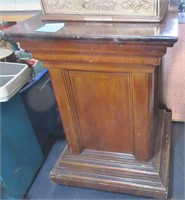 Solid wood stand. Perfect for the cash register.