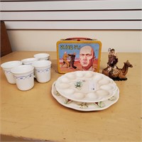 Kung Fu Lunchbox 1974, Egg Plates, Cups