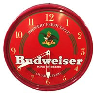 BUDWEISER KING OF BEERS 19" ELECTRIC WALL CLOCK