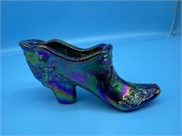 Fenton Carnival Glass Shoe