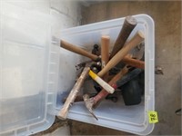 Plastic COntainer of Hammers