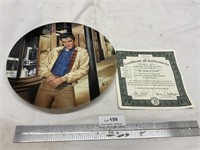 Elvis King of Creole Collectors Plate