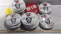 LARGE HANK AARON BUTTONS, AND MORE