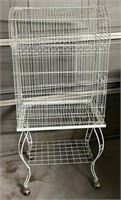 D - METAL BIRD CAGE W/ STAND (G1)