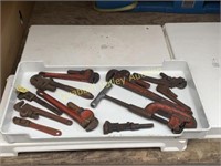 ASSORTED PLUMBING WRENCHES