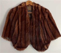 Vintage Royal Fur Shop Mink Cape/ Stole