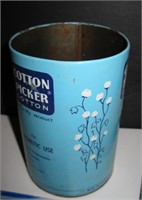 Vintage Cotton Picker Tin