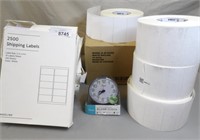 Shipping Labels, Clock & More