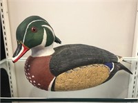 Wood Duck Carving, Signed Wilson