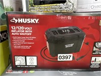 HUSKY 12 VOLT INFLATOR RETAIL $40