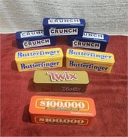 (2) Nestlé Butterfinger, Crunch, $100,000, Twix
